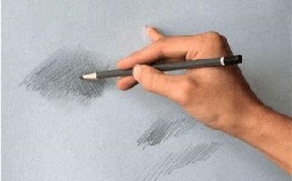 素描练习排线的正确方法与握笔技巧